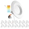 Luxrite 5/6 Inch LED Recessed Can Lights 5 CCT 2700K-5000K 14W (90W Equivalent) 1100LM Dimmable 16-Pack LR23796-16PK - alternate 1